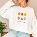 Minimalist Autumn Trees Sweatshirt<br><div class="desc">Minimalist Autumn Fall Leaves and Tree sweatshirt</div>