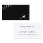 Minimalist Aviation Gold Jet Business Card
