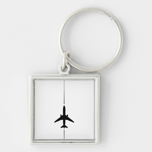 Minimalist Aviation Keychain (Front)