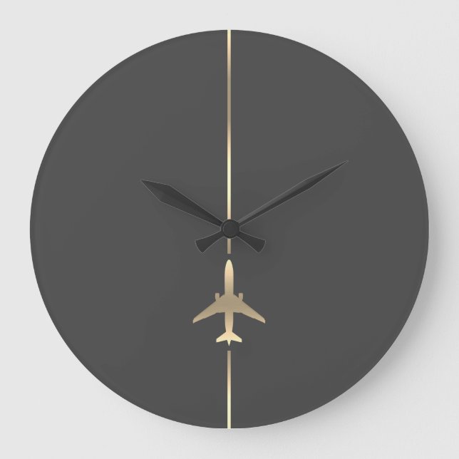 Minimalist Aviation Large Clock (Front)