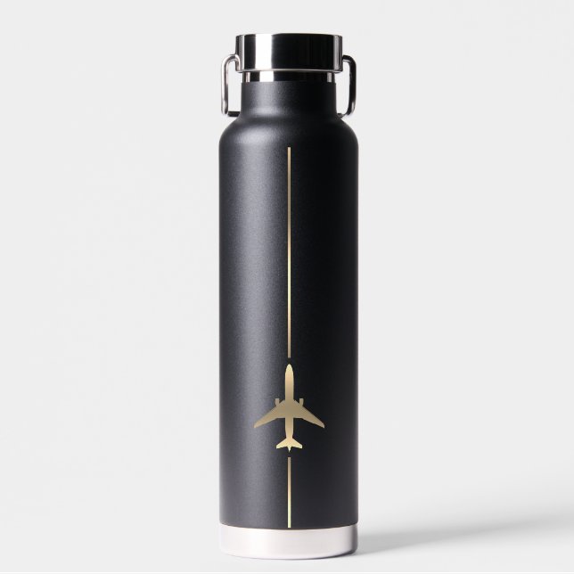 Minimalist Aviation  Water Bottle (Front)