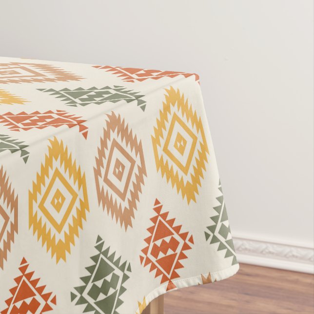 Minimalist Aztec Geometric Timeless Pattern Tablecloth (In Situ)