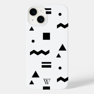 Minimalist B & W Abstract Lines & Shapes Case-Mate iPhone 14 Case