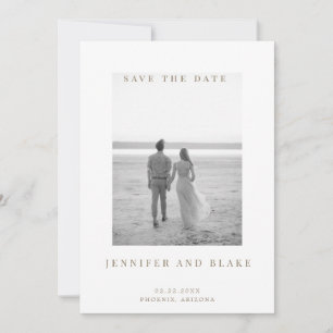 Minimalist B/W Photo QR CodeSave the Date Save The Date