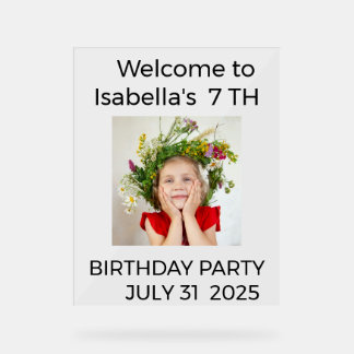 Minimalist Baby Birthday Invitation with Photo