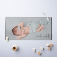 Minimalist Baby Photo and Name