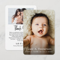 Minimalist Baby Shower Birth Newborn Photo Small