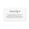 Minimalist Baby Shower Book Request Insert Cards