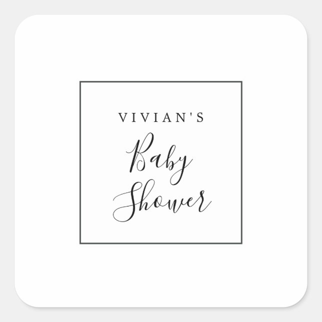 Minimalist Baby Shower Envelope Seals (Front)
