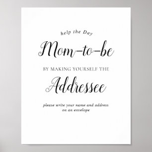 Minimalist Baby Shower Envelope Sign