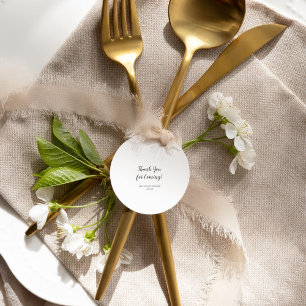 Minimalist Baby Shower Favour Classic Round Sticke Sticker