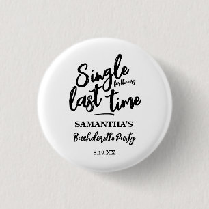 Minimalist Bachelorette Party 1 Inch Round Button