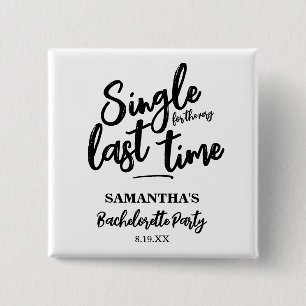 Minimalist Bachelorette Party Button