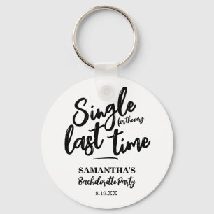 Minimalist Bachelorette Party  Keychain