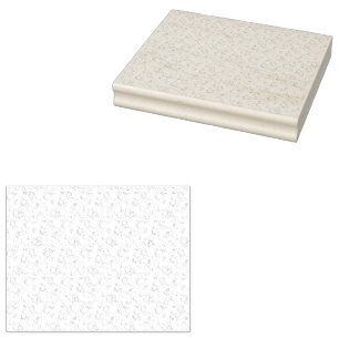 Minimalist Back To School Name Design Rubber Stamp