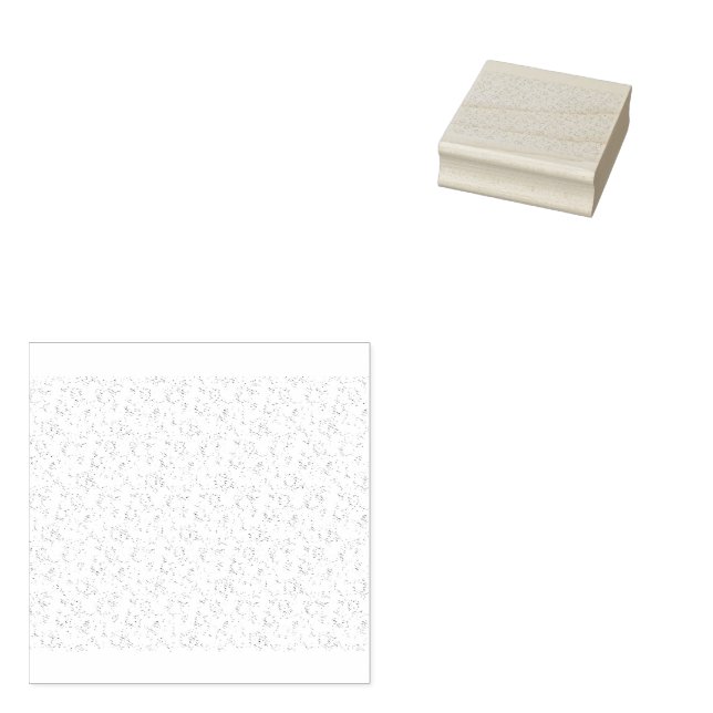 Minimalist Back To School Name Design Rubber Stamp (Stamped)