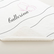 Minimalist Ballerina & Pink Butterfly White