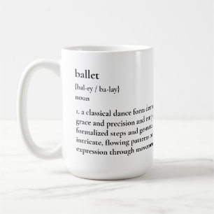 Minimalist Ballet Definition Mug