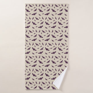 Minimalist Bats Pattern Halloween Blanket Bath Towel