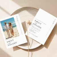 Minimalist Beach Destination Photo Wedding