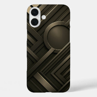 Minimalist Bear Line Drawing iPhone 16 Plus Case