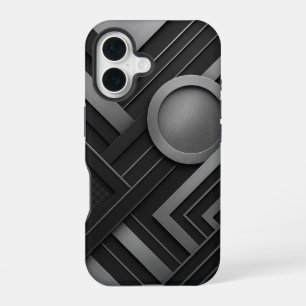 Minimalist Bear Line Drawing iPhone 16 Case