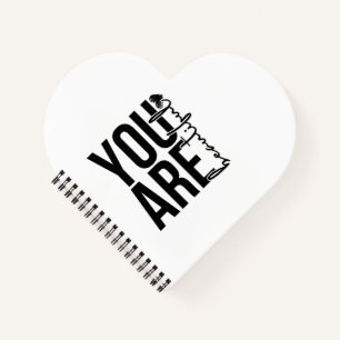 Minimalist “Beautiful” Typography Design – Black  Notebook