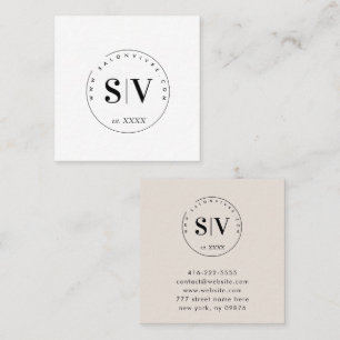 Minimalist Beauty Salon Professional Business Calling Card