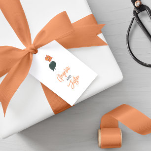 Minimalist Begonia Flower Wedding Gift Tags