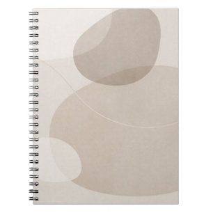 Minimalist Beige Abstract Notebook