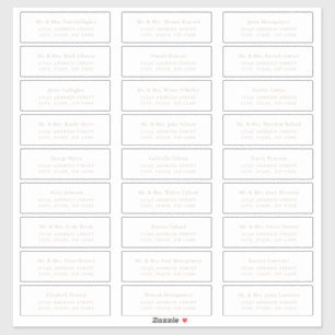 Minimalist Beige Guest Address Labels