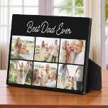 Minimalist Best Dad Ever Custom 6 Photo Collage Plaque<br><div class="desc">Celebrate Dad in a clean, modern style with this minimalist photo collage plaque. Featuring six customizable photo slots and the heartfelt message "Best Dad Ever, " this personalized gift is perfect for Father's Day, birthdays, or just because. Add family photos, memories, or moments that make him smile—this durable display piece...</div>