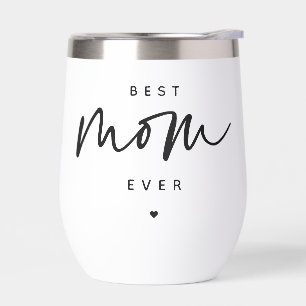 Minimalist Best Mom Ever elegant Script Typography