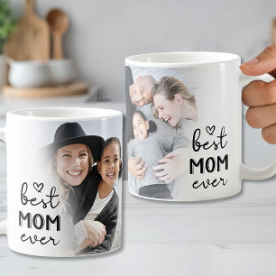 Minimalist Best Mom Ever Full Photo Coffee Mug