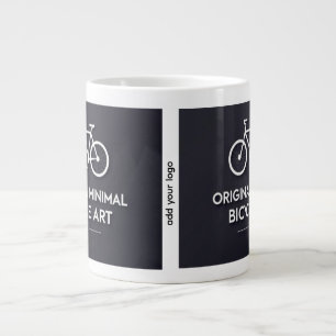 Minimalist Bicycle Art Large Coffee Mug