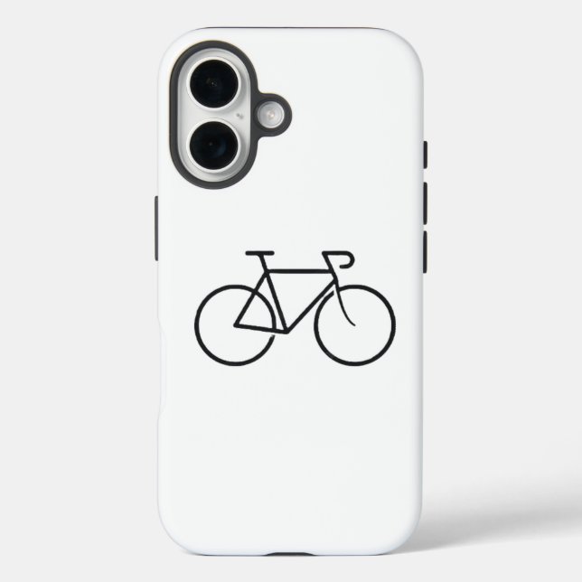 Minimalist Bicycle Design Phone Case (Back)
