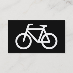 Minimalist Bicycle Icon Professional Branding Business Card