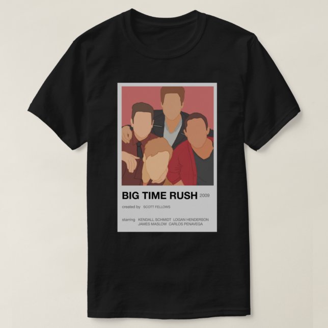 Minimalist Big Time Rush Pantone   T-Shirt (Design Front)