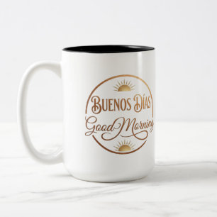 Minimalist Bilingual Morning Mug - Good Morning