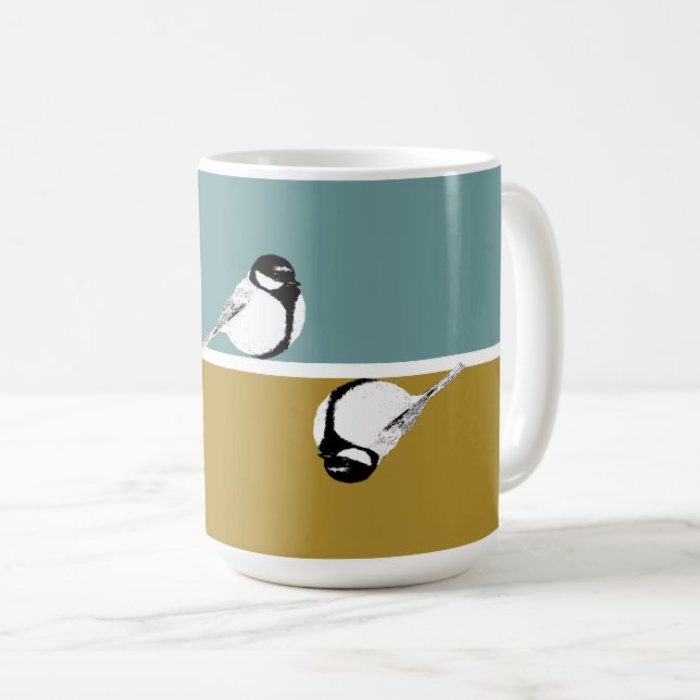 Minimalist Bird Design Mug (Front Right)