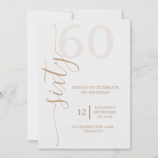 Minimalist Birthday Invitation