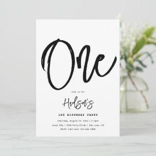 Minimalist Birthday Invitation   Simple Birthday