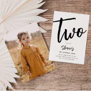 Minimalist Birthday Invitation Simple Birthday
