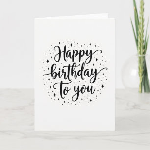 Minimalist Birthday Wish Card