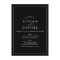 Minimalist | Black All In One Wedding