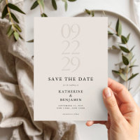 Minimalist Black and Ivory Modern Wedding