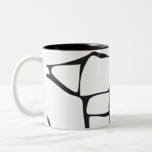 Minimalist Black and White Abstract Stone Pattern