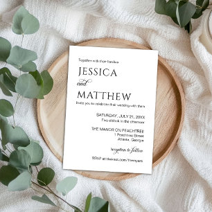 Minimalist Black and White Elegant Invitation