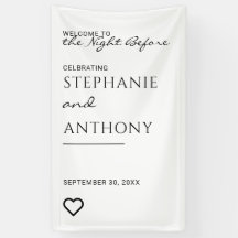 Minimalist Black And White Heart Modern Rehearsal