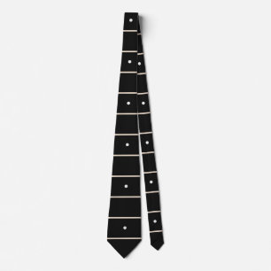 Minimalist Black And White Horizontal Striped With Tie